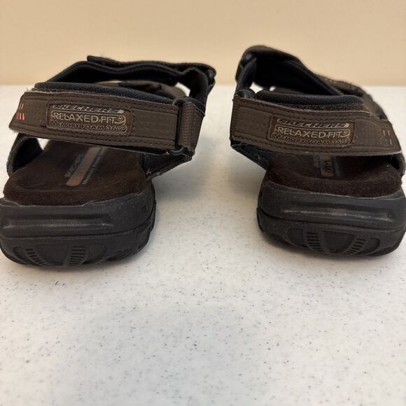 Skechers Relaxed Fit Memory Foam 360 Sandals Brown Men’s Size 10 SN 64487 - Picture 8 of 15